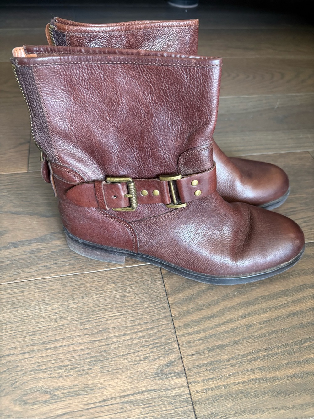 Brown Leather Ankle Boots
